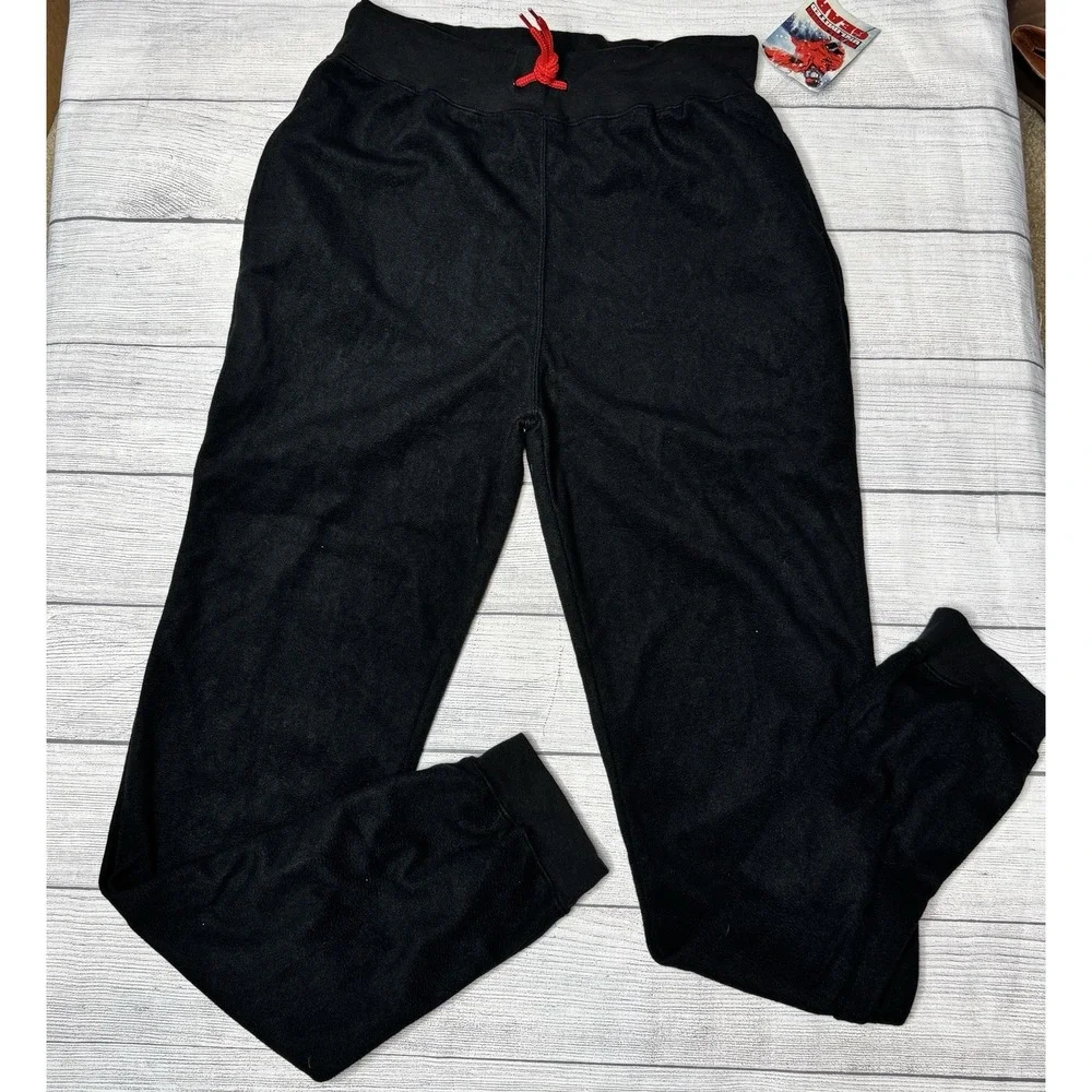 Marlboro Vintage Fleece Sweatpants Unlimited Gear Unisex Size M Black NWT